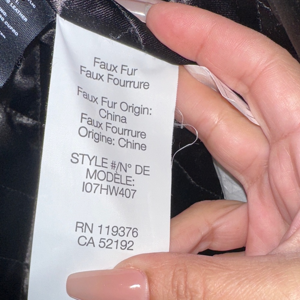 Helmut Lang Black Faux Fur Jacket with Hood EUC! - Picture 8 of 13